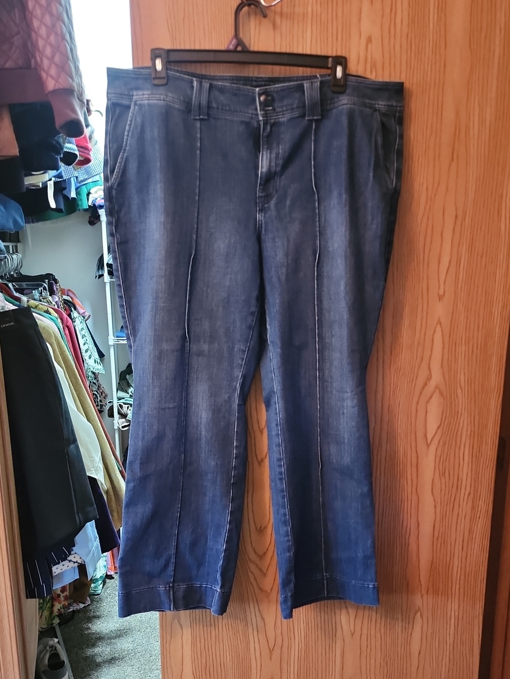 Talbots Dark Blue Jeans with Front Seams